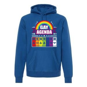 Gay Agenda Weekly Schedule Pride Lgbt Month Funny Gift Premium Hoodie