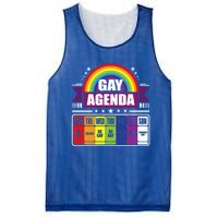 Gay Agenda Weekly Schedule Pride Lgbt Month Funny Gift Mesh Reversible Basketball Jersey Tank