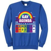 Gay Agenda Weekly Schedule Pride Lgbt Month Funny Gift Tall Sweatshirt