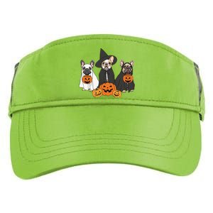 Ghost And Witch French Bulldog French Bulldog Halloween Adult Drive Performance Visor