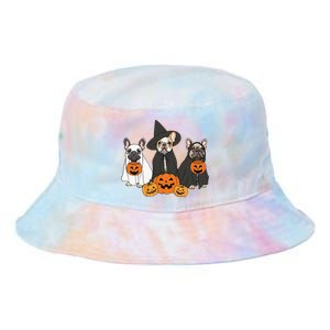 Ghost And Witch French Bulldog French Bulldog Halloween Tie Dye Newport Bucket Hat