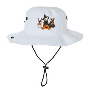 Ghost And Witch French Bulldog French Bulldog Halloween Legacy Cool Fit Booney Bucket Hat