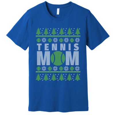 Green And White Tennis Mom Ugly Christmas Great Gift Premium T-Shirt