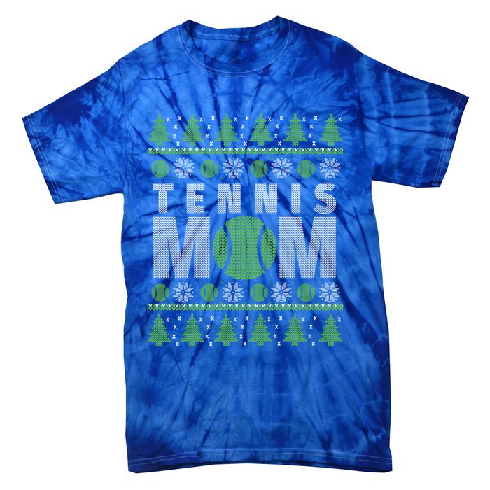 Green And White Tennis Mom Ugly Christmas Great Gift Tie-Dye T-Shirt