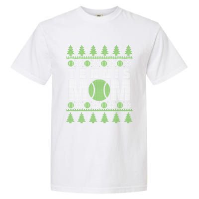 Green And White Tennis Mom Ugly Christmas Great Gift Garment-Dyed Heavyweight T-Shirt