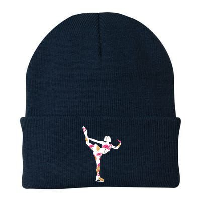 Girls And Wo Ice Skating Knit Cap Winter Beanie