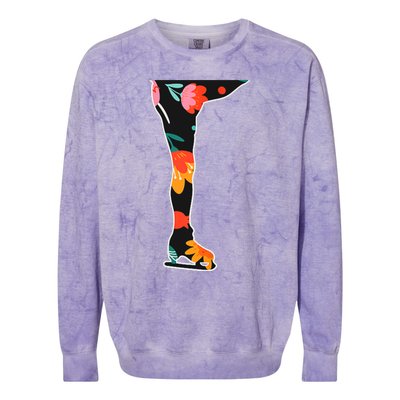 Girls And Wo Ice Skating Colorblast Crewneck Sweatshirt