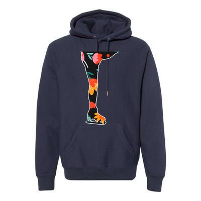 Girls And Wo Ice Skating Premium Hoodie