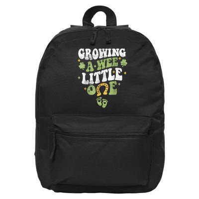 Growing A Wee Little One St Patrick's Day Pregnancy 16 in Basic Backpack