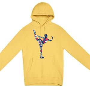 Girls And Wo Ice Skating Premium Pullover Hoodie