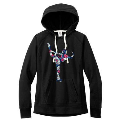 Girls And Wo Ice Skating Women's Fleece Hoodie