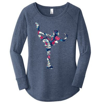 Girls And Wo Ice Skating Women's Perfect Tri Tunic Long Sleeve Shirt