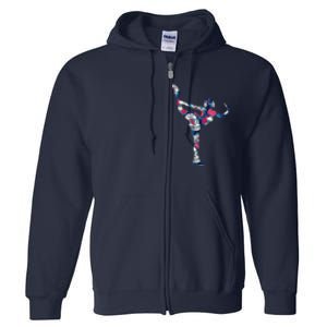 Girls And Wo Ice Skating Full Zip Hoodie