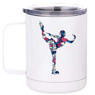 Girls And Wo Ice Skating 12 oz Stainless Steel Tumbler Cup