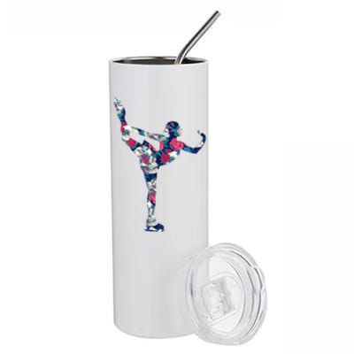 Girls And Wo Ice Skating Stainless Steel Tumbler