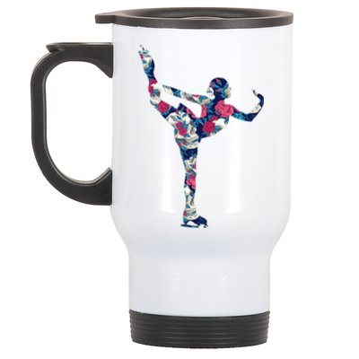 Girls And Wo Ice Skating Stainless Steel Travel Mug