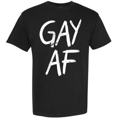 Gay AF Pride Logo Garment-Dyed Heavyweight T-Shirt