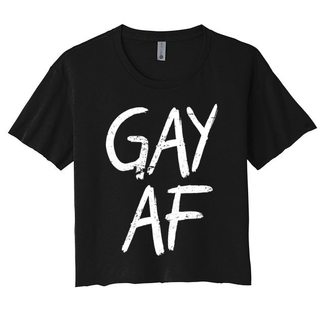 Gay AF Pride Logo Crop Top