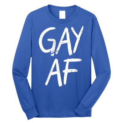 Gay AF Pride Logo Long Sleeve Shirt