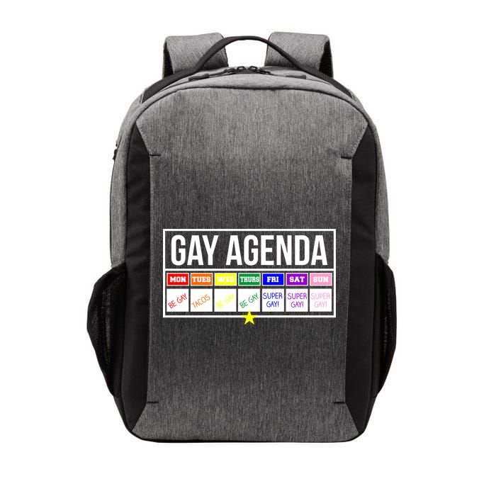 Gay Agenda Be Gay Super Gay Taco Tuesday Funny Vector Backpack