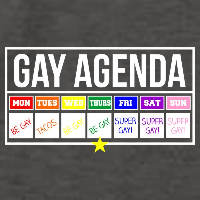 Gay Agenda Be Gay Super Gay Taco Tuesday Funny Vector Backpack