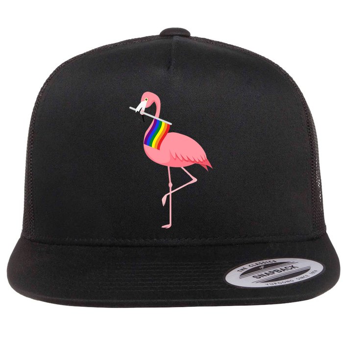 Gay Flamingo Flatbill Hat