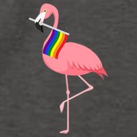 Gay Flamingo Vector Backpack