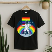 Gay Pride Astronaut LGBT Moon Landing T-Shirt