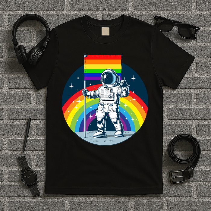 Gay Pride Astronaut LGBT Moon Landing T-Shirt