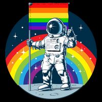 Gay Pride Astronaut LGBT Moon Landing T-Shirt