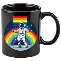 Gay Pride Astronaut LGBT Moon Landing 11oz C Handle Ceramic Mug