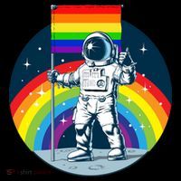Gay Pride Astronaut LGBT Moon Landing Flatbill Hat