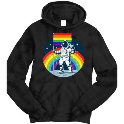 Gay Pride Astronaut LGBT Moon Landing Tie Dye Hoodie