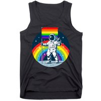 Gay Pride Astronaut LGBT Moon Landing Tank Top