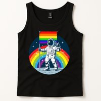 Gay Pride Astronaut LGBT Moon Landing Tank Top