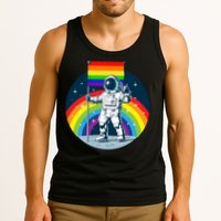 Gay Pride Astronaut LGBT Moon Landing Tank Top