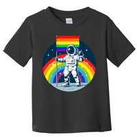 Gay Pride Astronaut LGBT Moon Landing Toddler T-Shirt