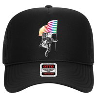 Gay Pride Astronaut Rainbow Flag Trucker Hat