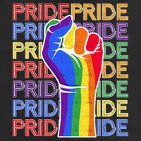 Gay Pride Fist LGBT 7 Panel Mesh Trucker Snapback Hat