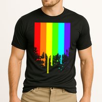 Gay Pride Flag Drip Cooling Performance Crew T-Shirt