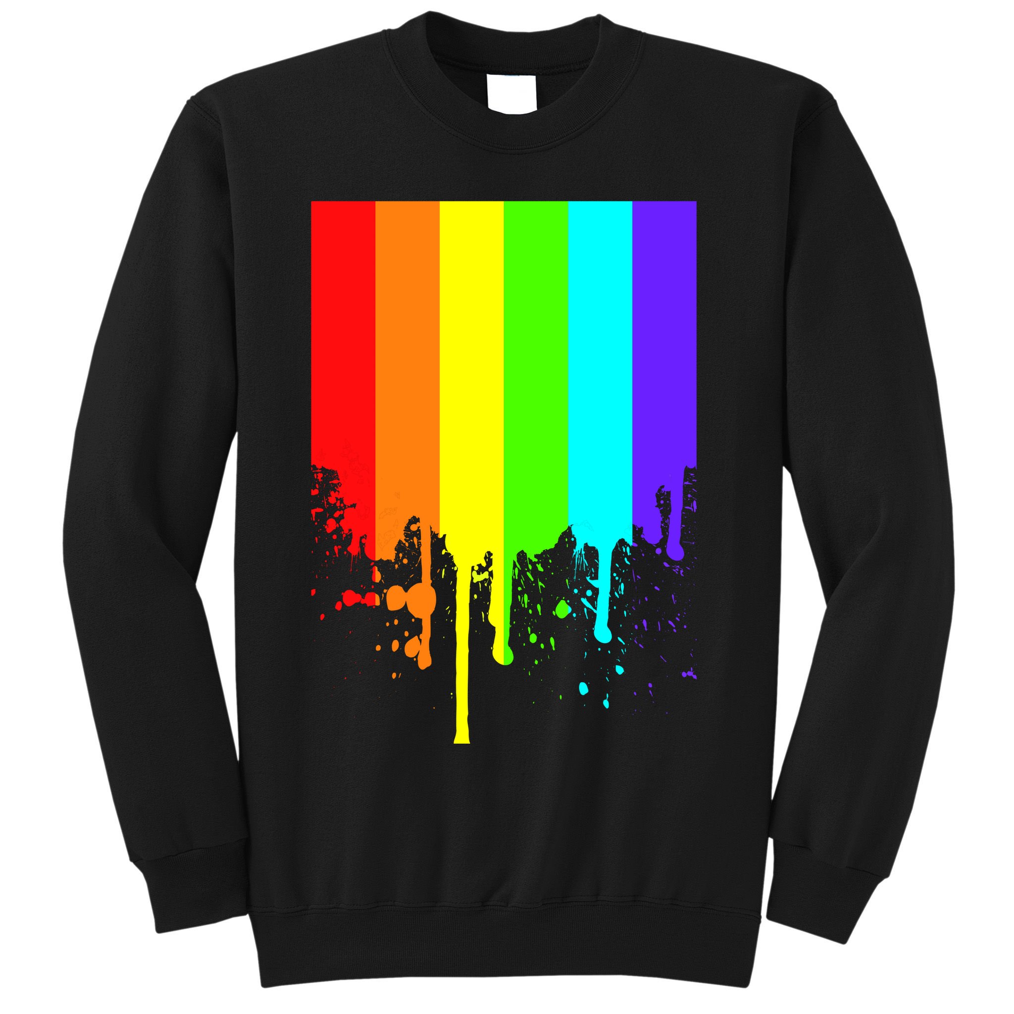 Gay Pride Flag Drip Sweatshirt