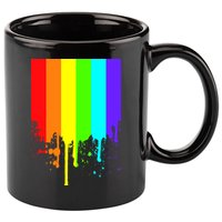Gay Pride Flag Drip 11oz C Handle Ceramic Mug