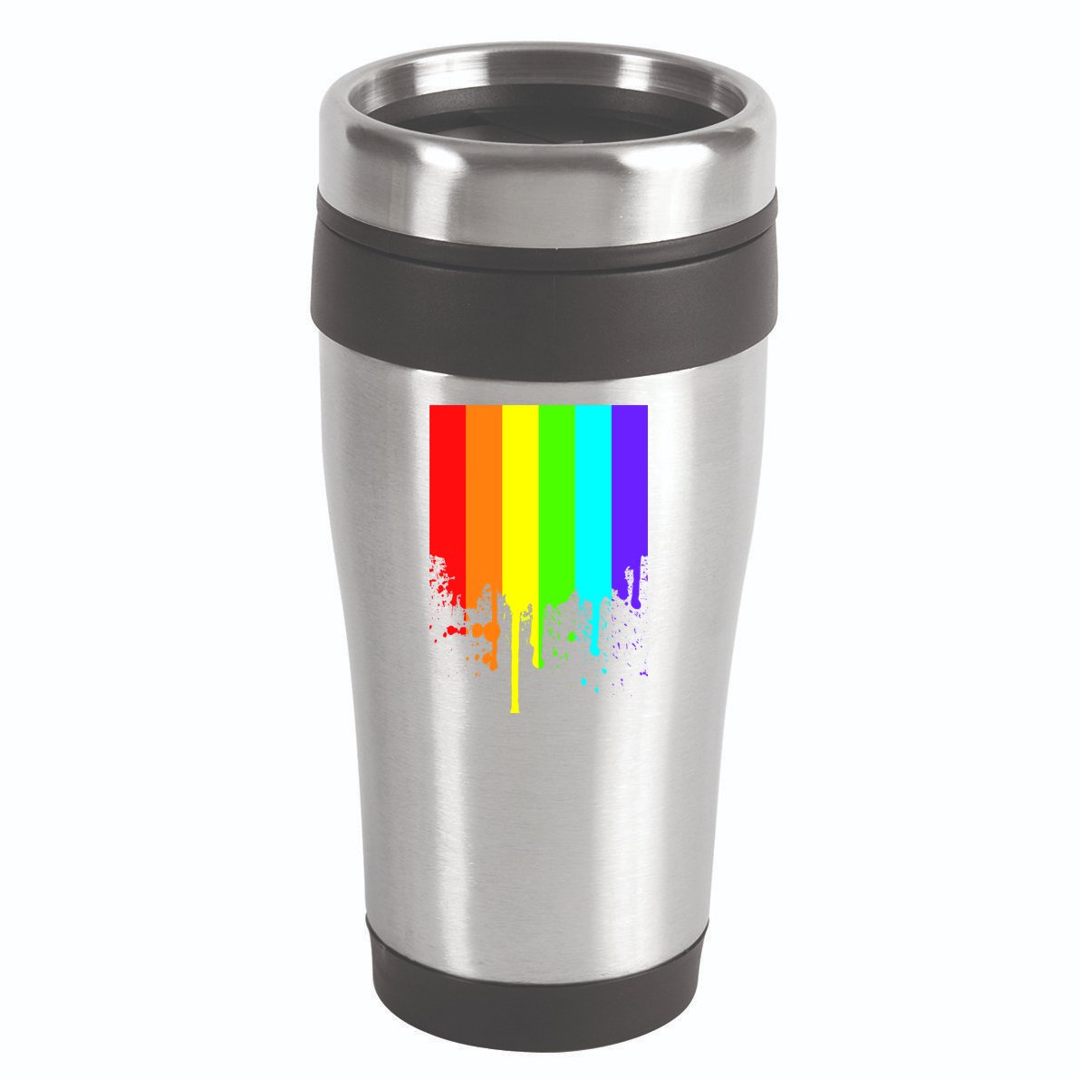 Gay Pride Flag Drip 16oz Travel Tumbler