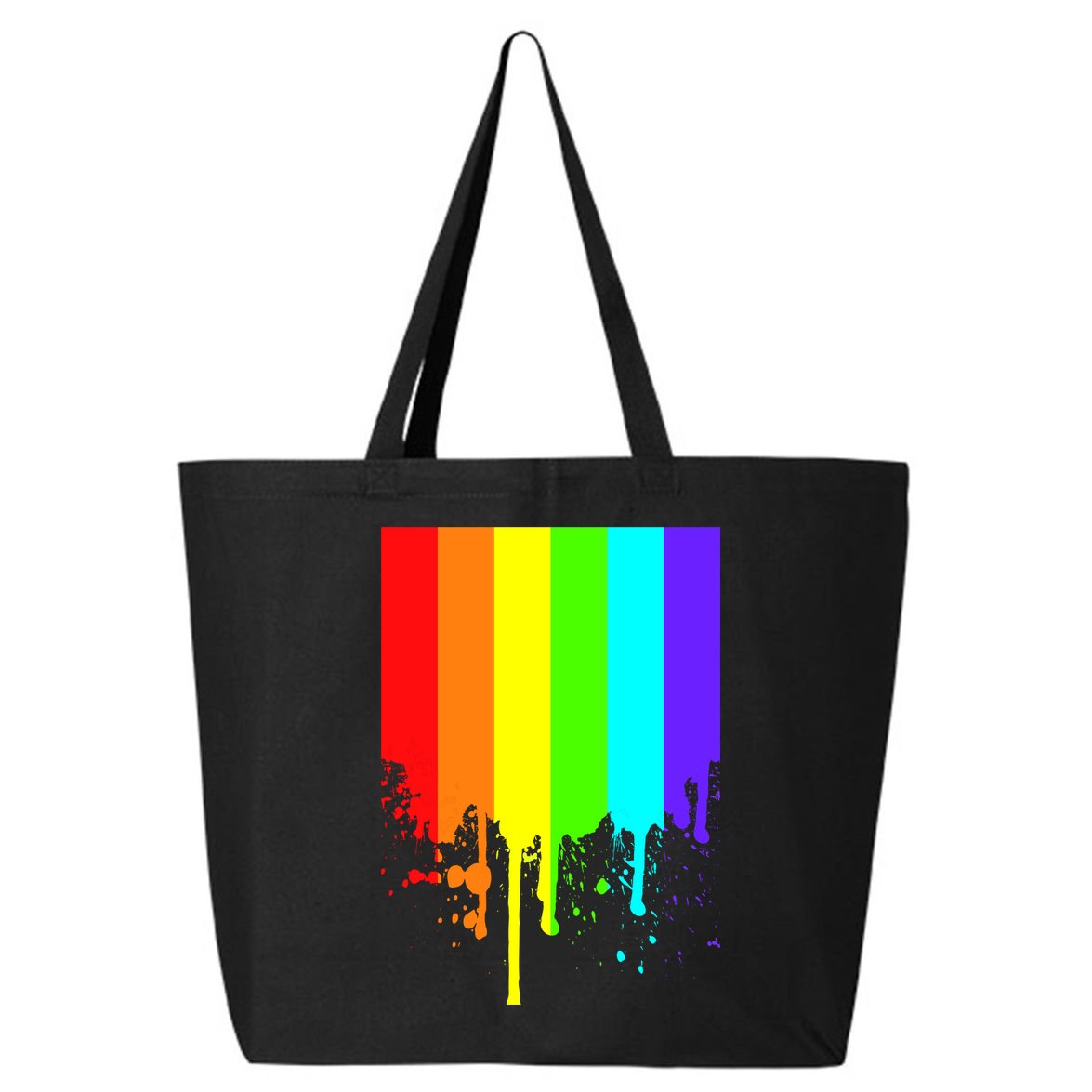 Gay Pride Flag Drip 25L Jumbo Tote