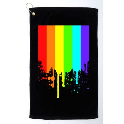Gay Pride Flag Drip Golf Towel