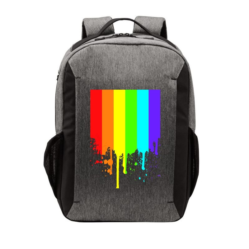 Gay Pride Flag Drip Vector Backpack