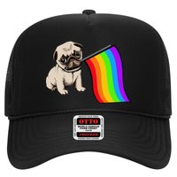 Gay Pride Flag Pug LGBT Trucker Hat