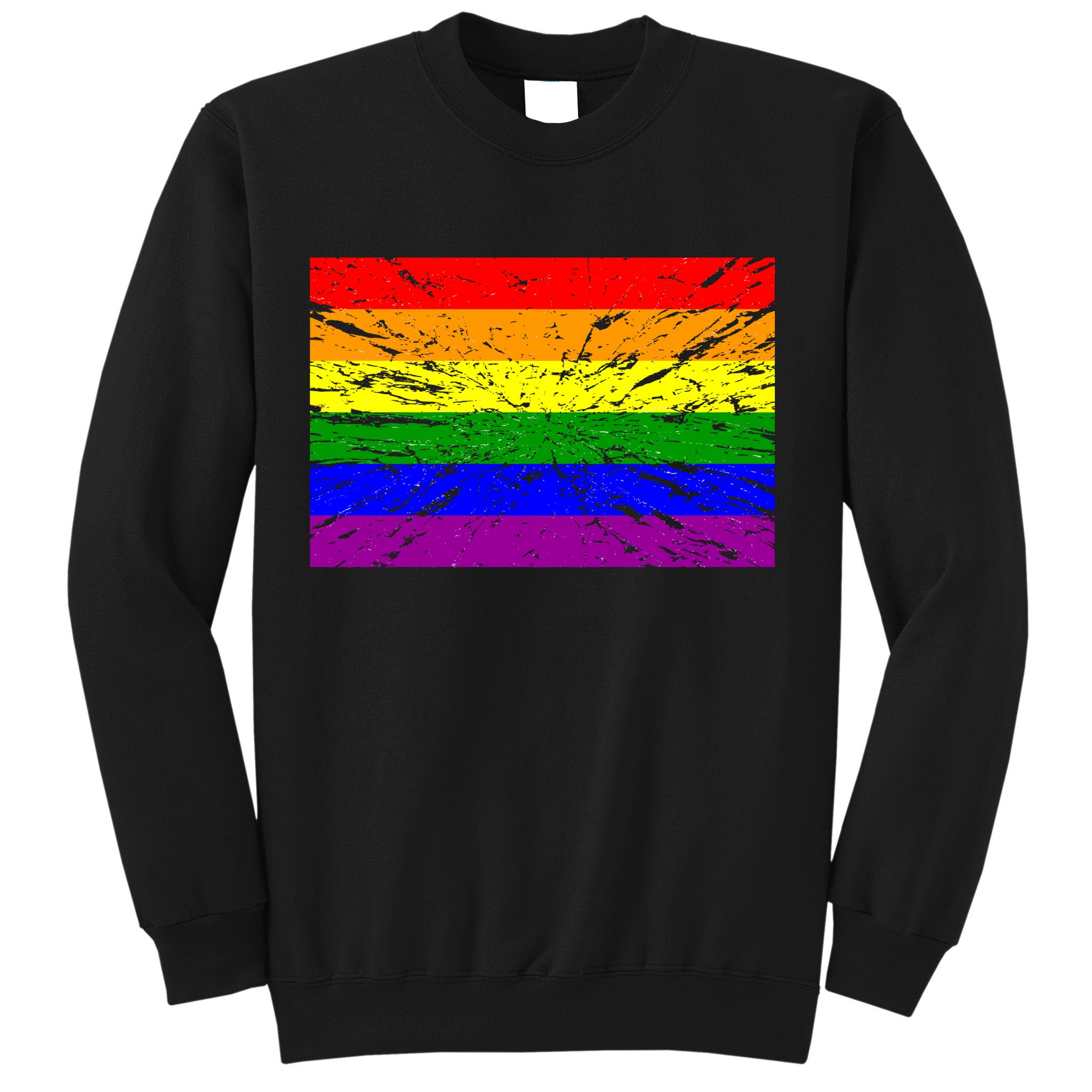 Gay Pride Flag Retro Sweatshirt