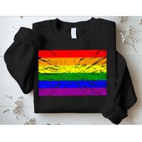 Gay Pride Flag Retro Sweatshirt