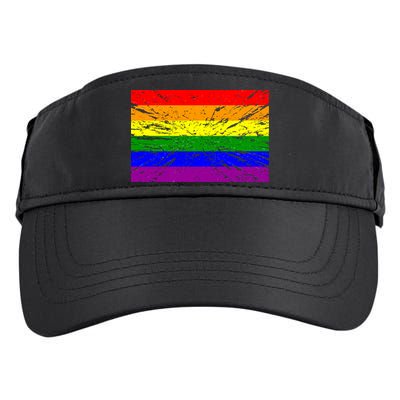 Gay Pride Flag Retro Adult Drive Performance Visor